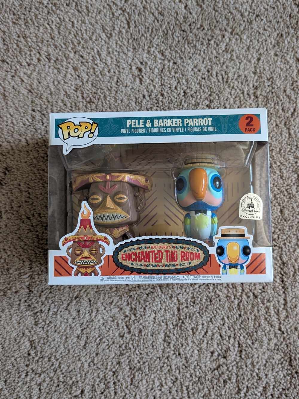 Funko Pele & Barker Parrot Enchanted Tiki Room 2-Pack